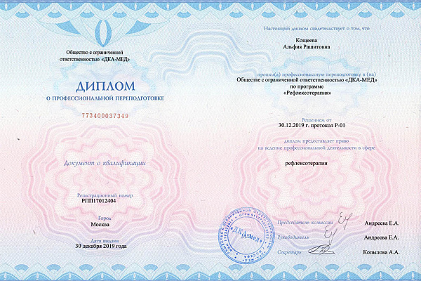 Кощеева Альфия Рашитовна